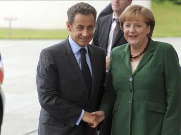 Merkel y Sarkozy se reúnen en Berlín para preparar la cumbre del Eurogrupo