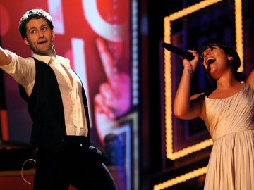 Lea Michele y Matthew Morrison en los Tony Awards 2010