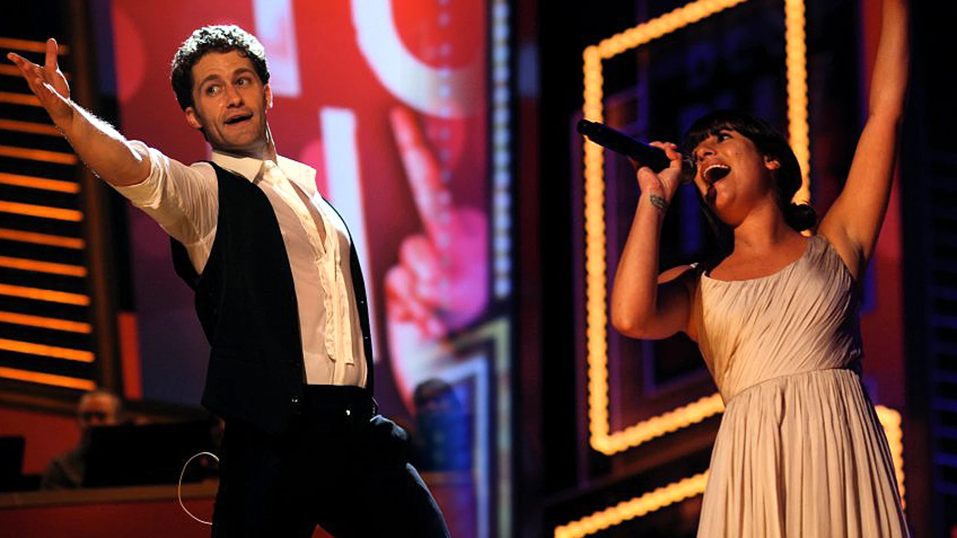 Lea Michele y Matthew Morrison en los Tony Awards 2010