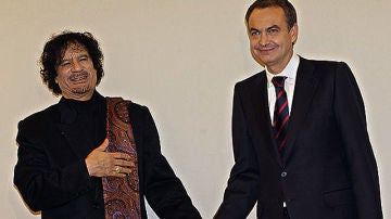 Zapartero se reúne con Gadafi