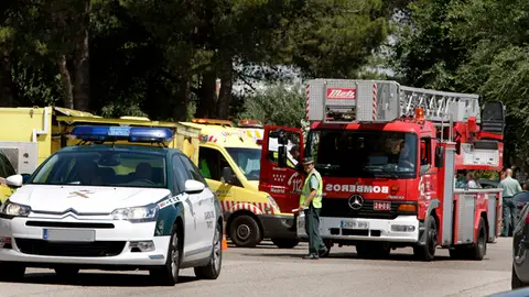 Explosión en el recinto de la Guardia Civil de Valdemoro Explosión en el recinto de la Guardia Civil de Valdemoro