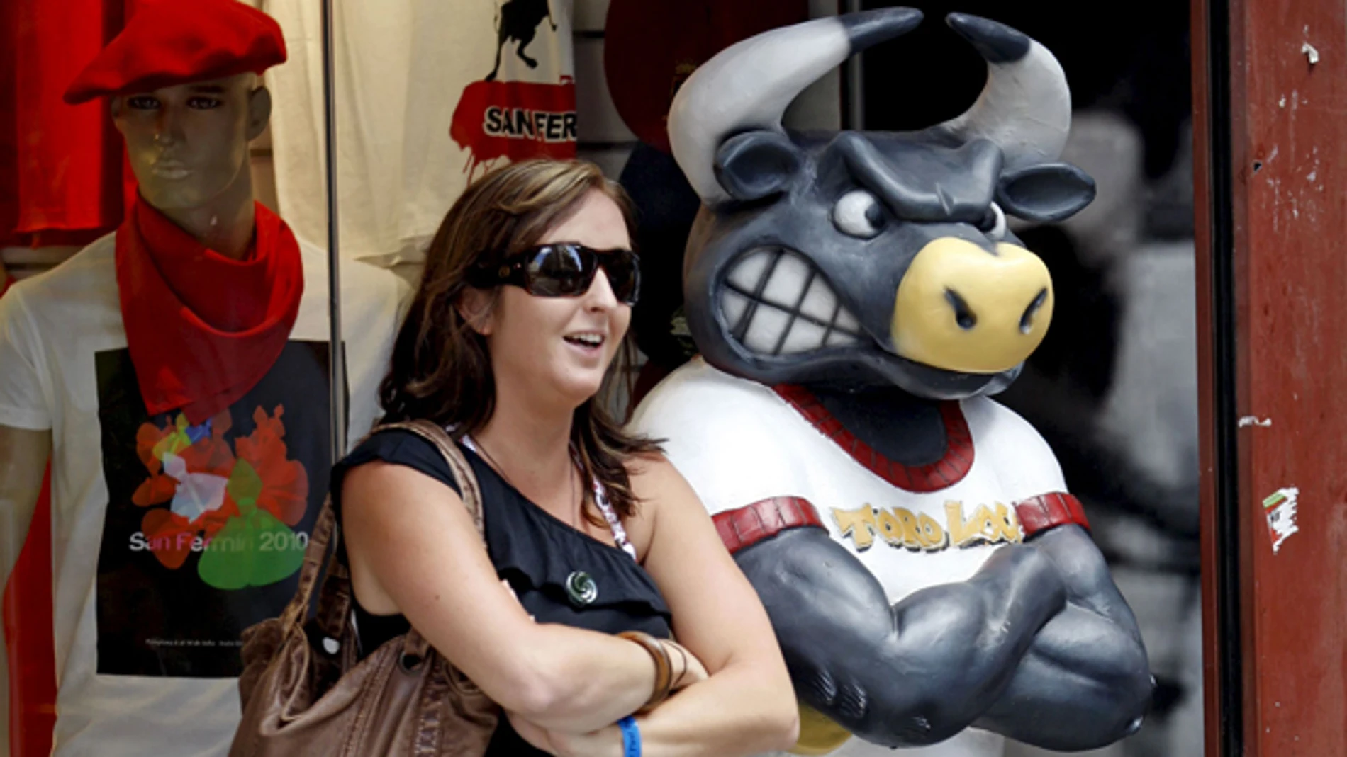 Calles de Pamplona en San Fermín Calles de Pamplona en San Fermín