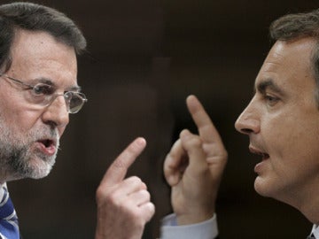Rajoy y Zapatero en el Congreso