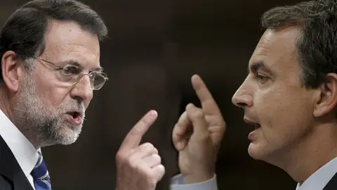 Rajoy y Zapatero en el Congreso Rajoy y Zapatero en el Congreso