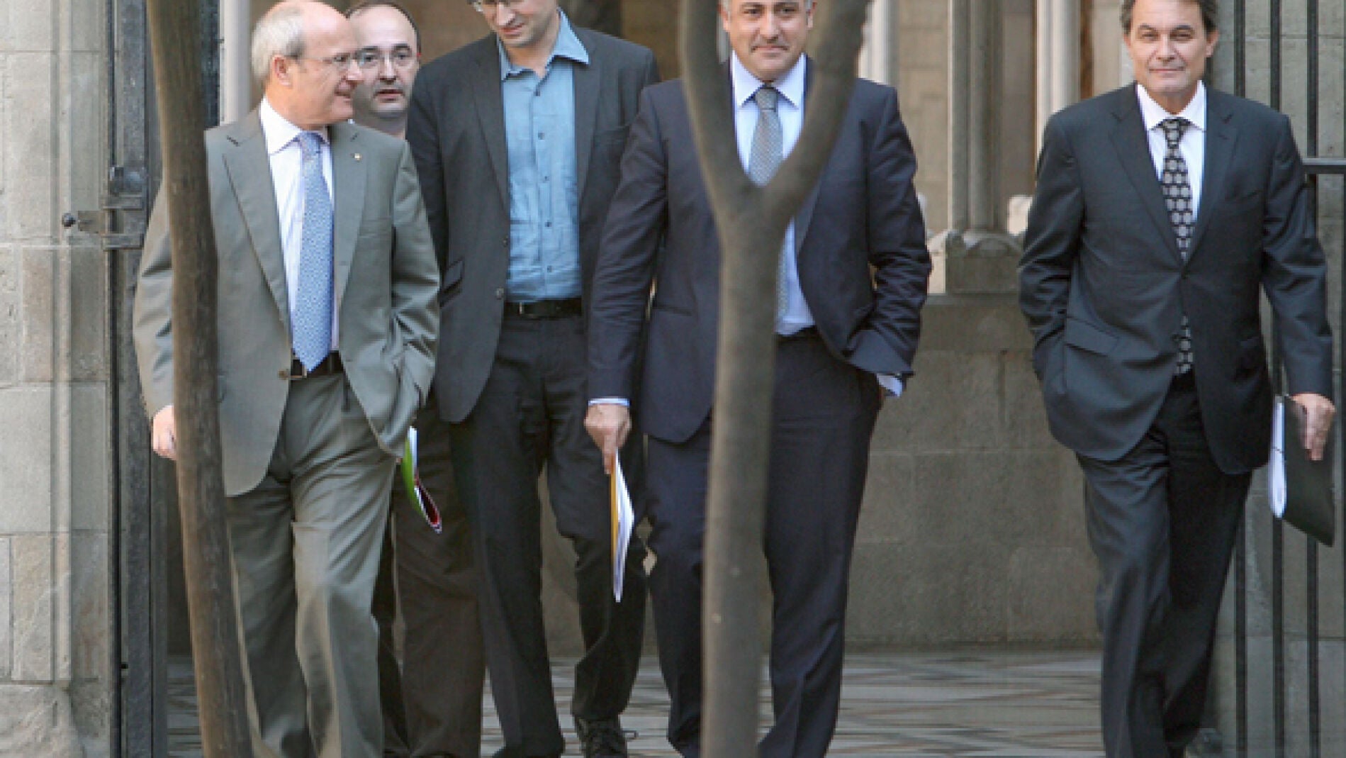 Los l&iacute;deres del tripartito y Mas