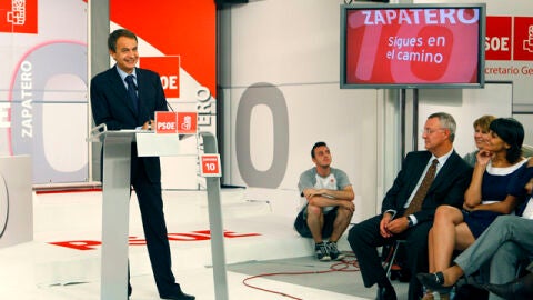 Aniversario de Zapatero en el PSOE