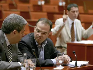 Jordi Turull y Francesc Homs de CiU Jordi Turull y Francesc Homs de CiU