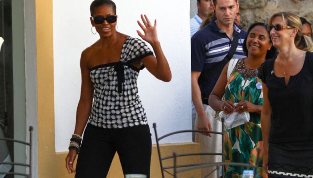 Michelle Obama pasea por Marbella
