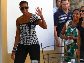 Michelle Obama pasea por Marbella