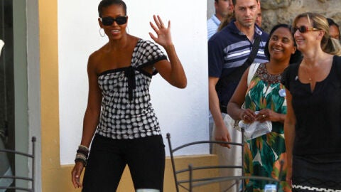Michelle Obama pasea por Marbella