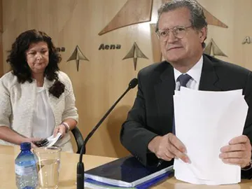 El presidente de AENA en rueda de prensa El presidente de AENA en rueda de prensa