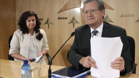 El presidente de AENA en rueda de prensa