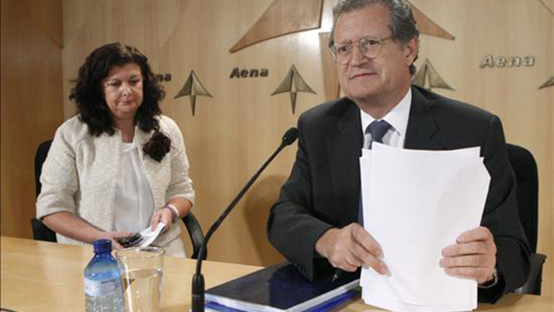 El presidente de AENA en rueda de prensa