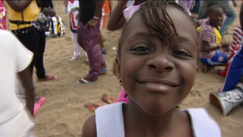Ni&ntilde;os senegaleses y palestinos en Gran Canaria