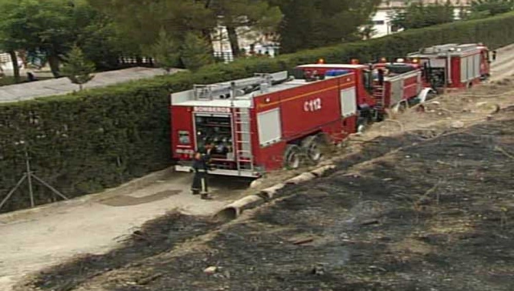 Piscina evacuada en Abarán, Murcia