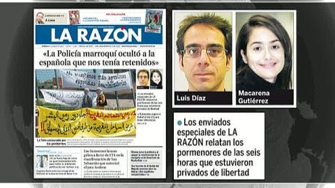 Detenidos dos periodistas de La Raz&oacute;n en Marruecos