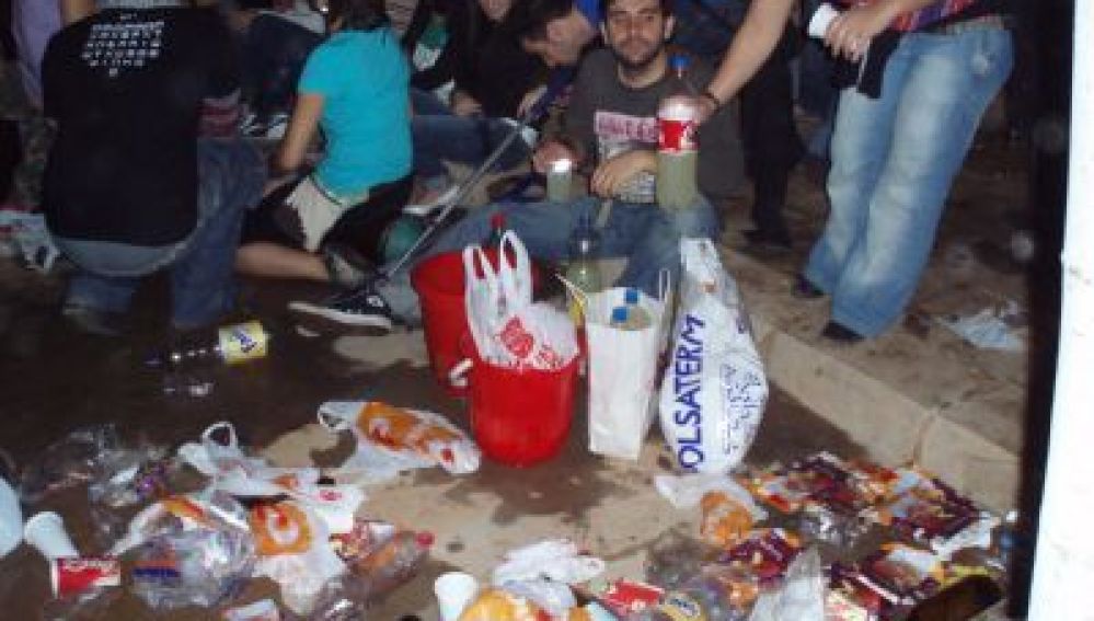 Botellón en la calle