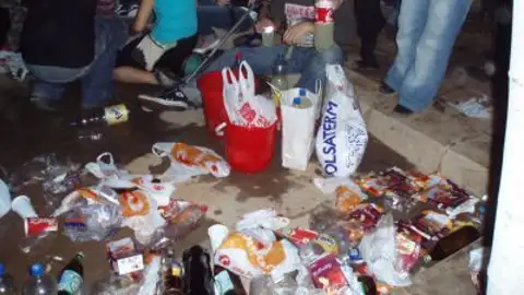 Botellón en la calle Botellón en la calle