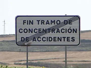 Carretera peligrosa en Burgos Carretera peligrosa en Burgos