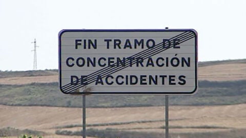 Carretera peligrosa en Burgos