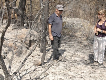 Vecinos afectados por el incendio de Ibiza