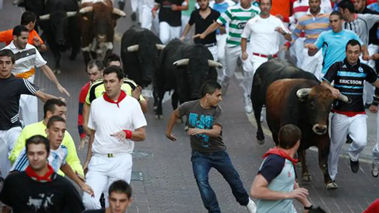 Los toros de Victoriano del Río en el encierro