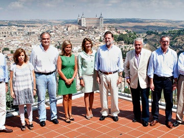 Mariano Rajoy se reúne con la directiva del PP en Toledo