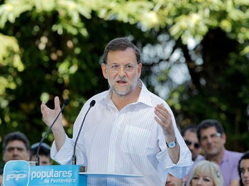 Mariano Rajoy, en Pontevedra