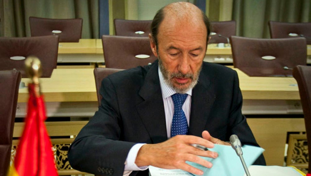 El ministro del Interior, Alfredo Pérez Rubalcaba