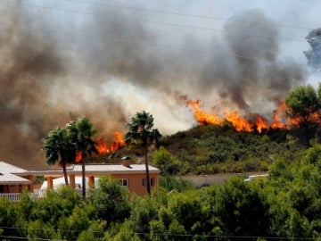 Incendio declarado en Valencia