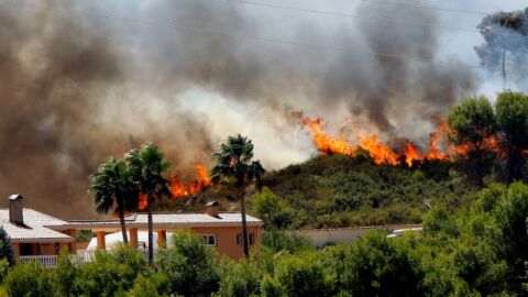 Incendio declarado en Valencia