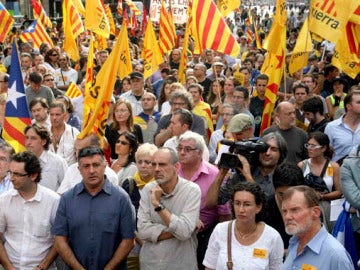Manifestación independentista en Cataluña Manifestación independentista en Cataluña