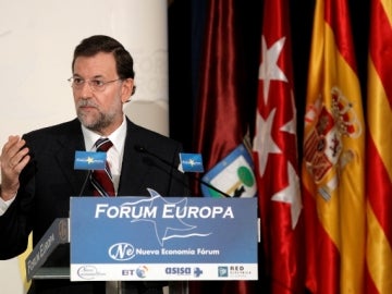 Mariano Rajoy, habla en el Forum Europa