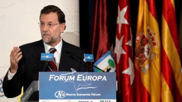 Mariano Rajoy, habla en el Forum Europa