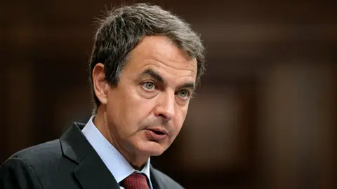 Zapatero durante la sesión de control Zapatero durante la sesión de control