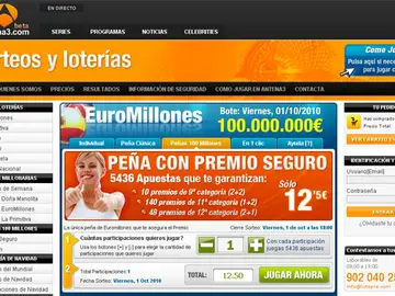 Peña de premio seguro en Euromillones Peña de premio seguro en Euromillones