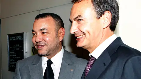 Zapatero y Mohamed VI en Nueva York Zapatero y Mohamed VI en Nueva York