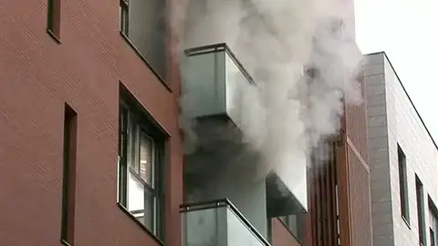 Rescate en un incendio en Bilbao Rescate en un incendio en Bilbao