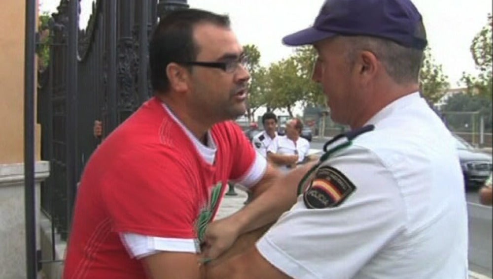 Protestas de los trabajadores de Astilleros en Sevilla