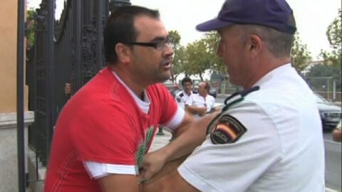Protestas de los trabajadores de Astilleros en Sevilla