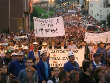 Manifestación de mineros