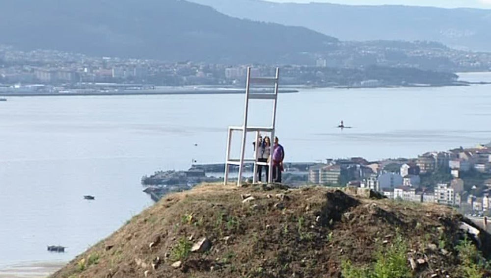 La silla gigante de Pontevedra