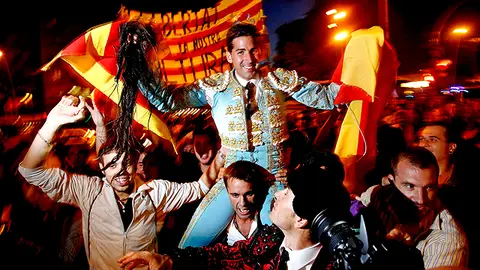 Serafín Marín a hombros por Barcelona Serafín Marín a hombros por Barcelona