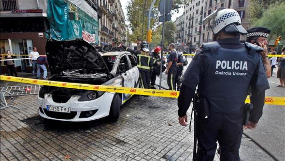 Incidentes entre Policía y manifestantes en Barcelona