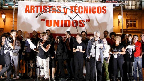 Actores con la huelga general