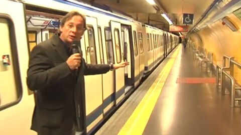 El metro de Madrid vac&iacute;o