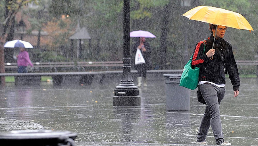 Alerta por lluvia y viento