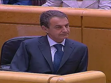Zapatero en el Senado Zapatero en el Senado