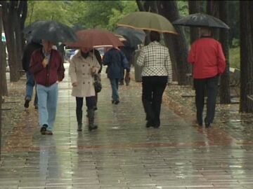 Intensas lluvias en Madrid