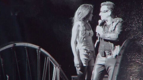 Momento en el que coincidieron en el escenario